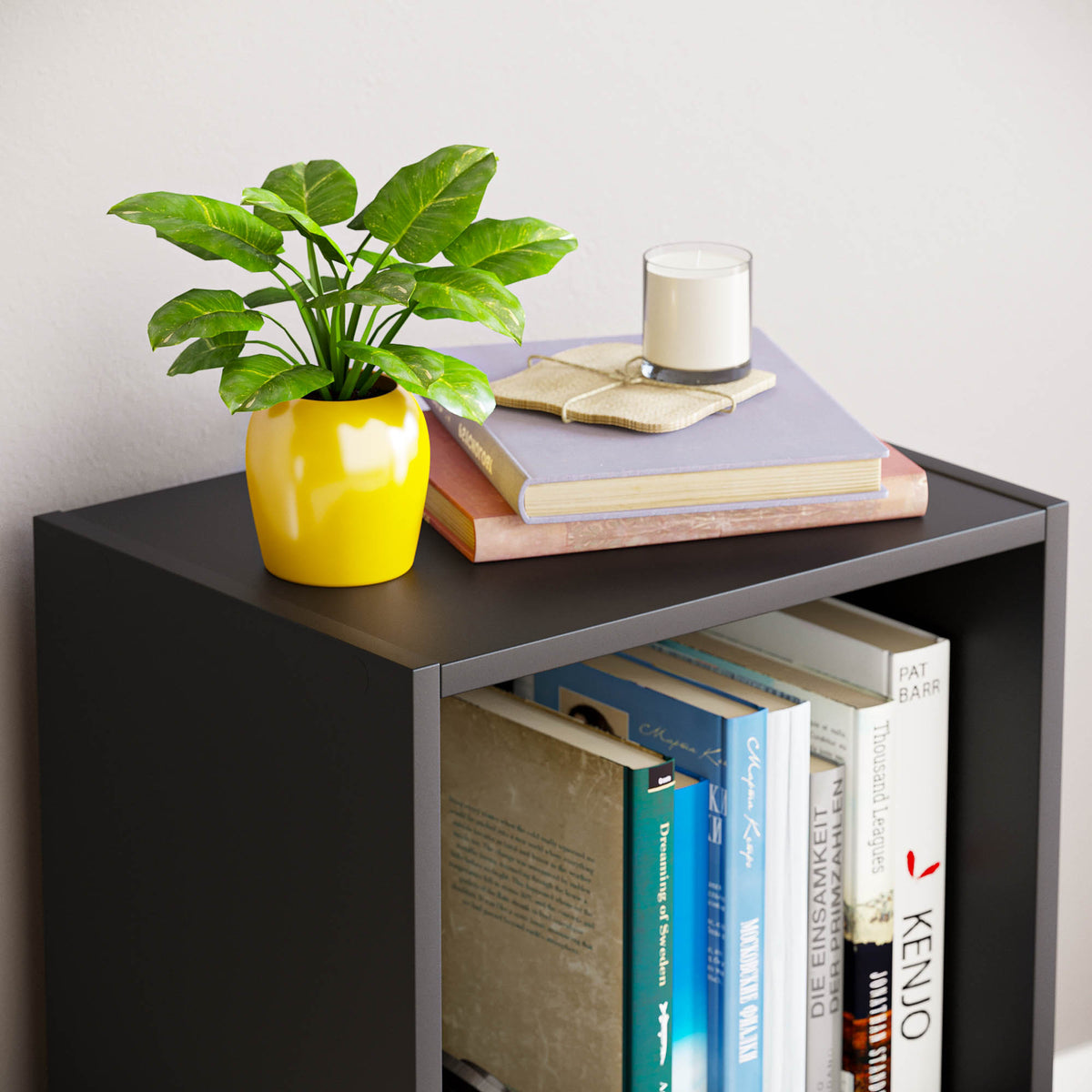 Oxford 2-Tier Cube Bookcase - Black