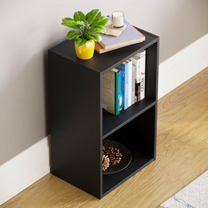 Oxford 2-Tier Cube Bookcase - Black