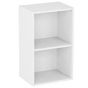 Oxford 2-Tier Cube Bookcase - White