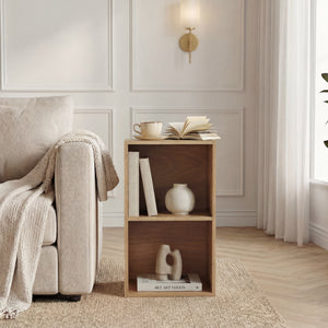 Oxford 2-Tier Cube Bookcase - Oak