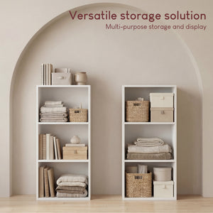 Oxford 3-Tier Cube Bookcase - White