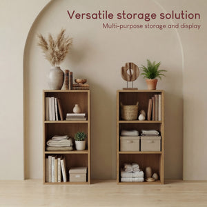 Oxford 3-Tier Cube Bookcase - Oak