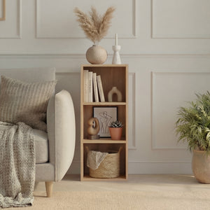 Oxford 3-Tier Cube Bookcase - Oak