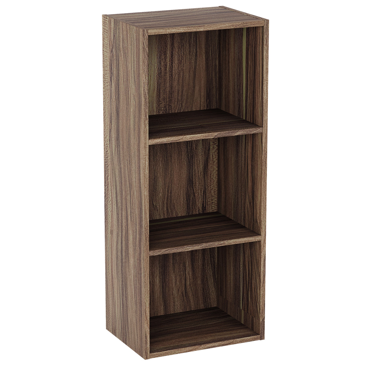 Oxford 3-Tier Cube Bookcase - Walnut