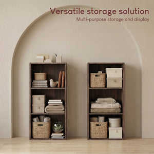 Oxford 3-Tier Cube Bookcase - Walnut