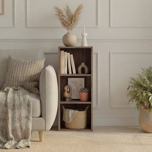 Oxford 3-Tier Cube Bookcase - Walnut
