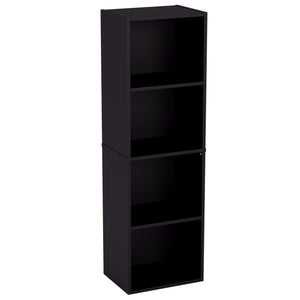 Oxford 4-Tier Cube Bookcase - Black