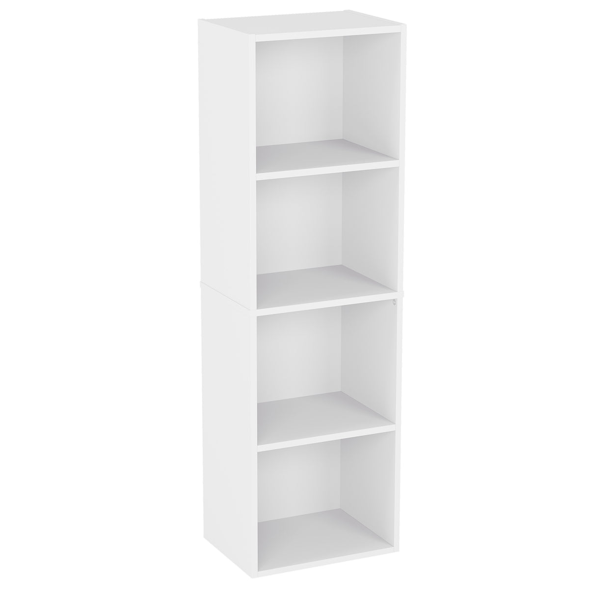 Oxford 4-Tier Cube Bookcase - White