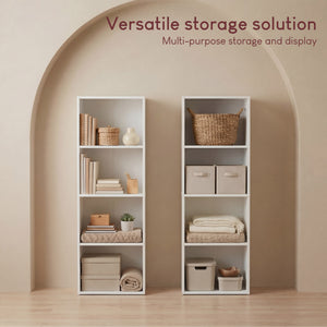 Oxford 4-Tier Cube Bookcase - White