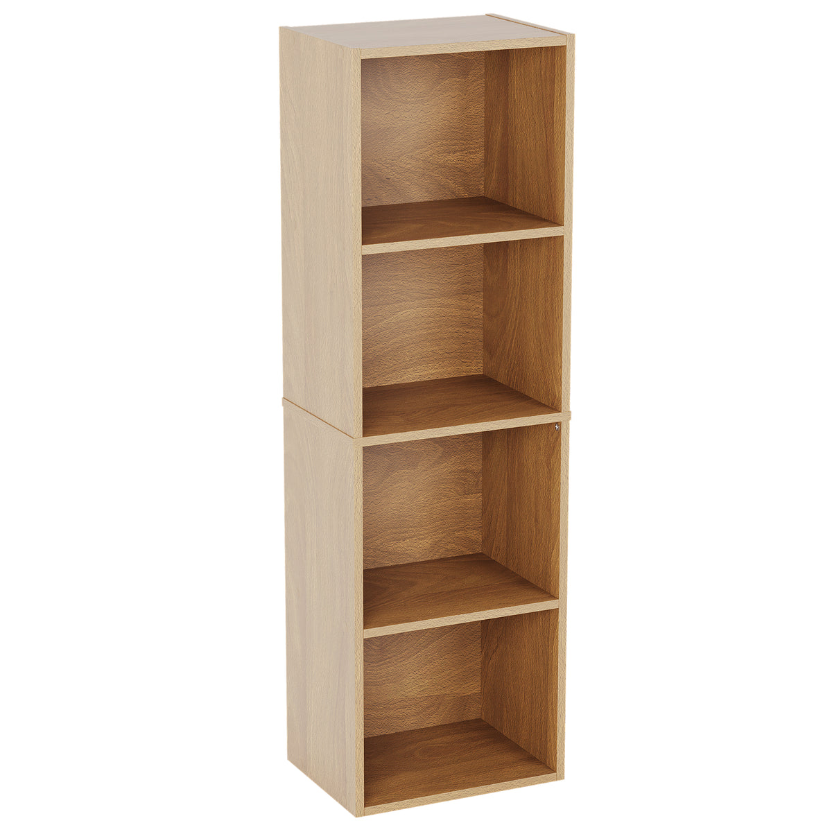 Oxford 4-Tier Cube Bookcase - Oak