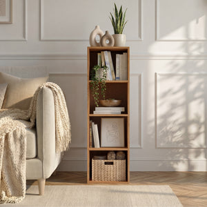 Oxford 4-Tier Cube Bookcase - Oak