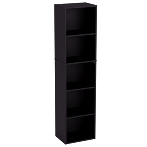 Oxford 5-Tier Cube Bookcase - Black