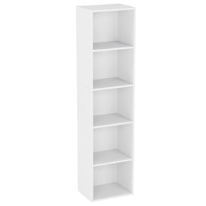 Oxford 5-Tier Cube Bookcase - White