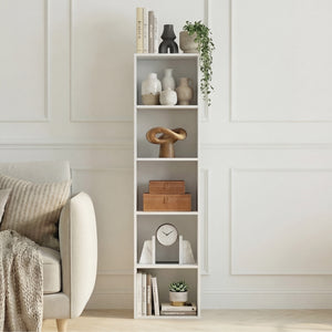 Oxford 5-Tier Cube Bookcase - White