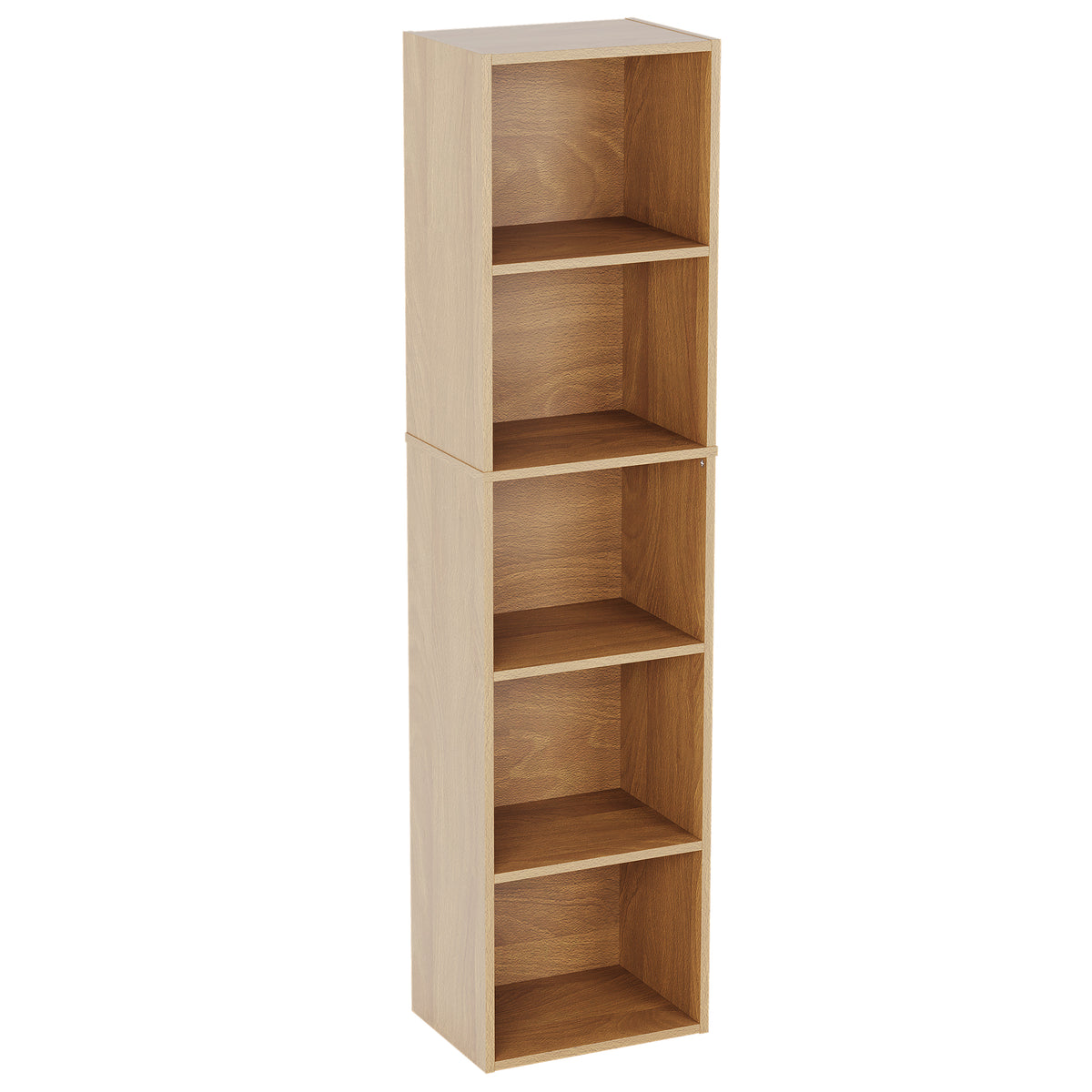 Oxford 5-Tier Cube Bookcase - Oak