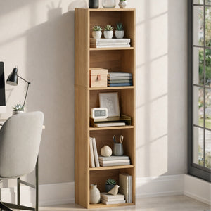 Oxford 5-Tier Cube Bookcase - Oak