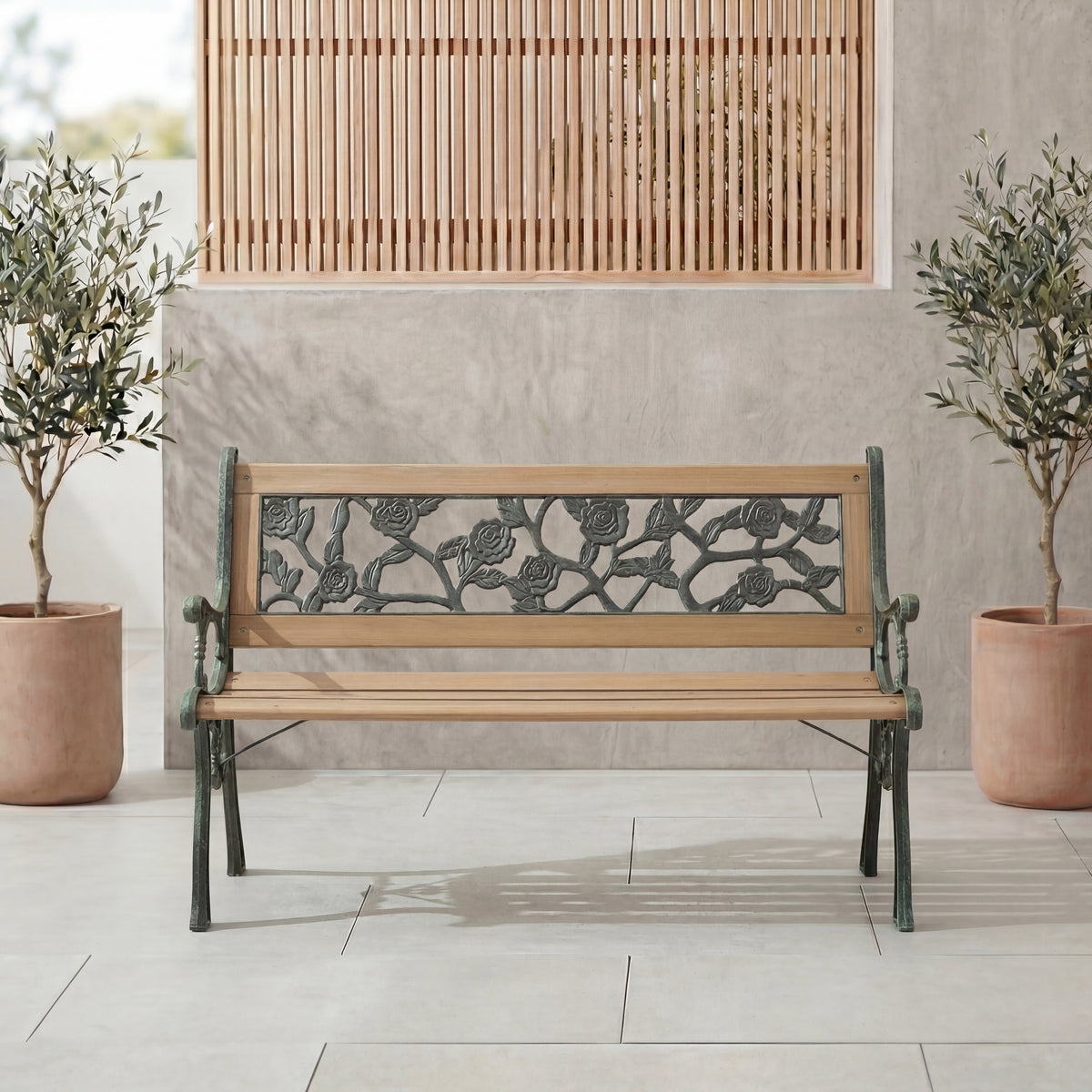 Garden Bench - Rose Style
