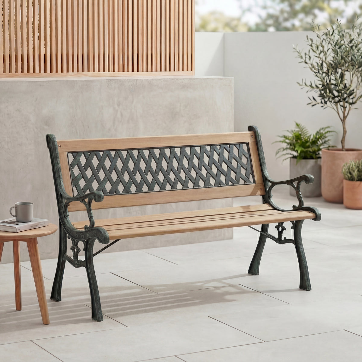 Garden Bench - Cross Style