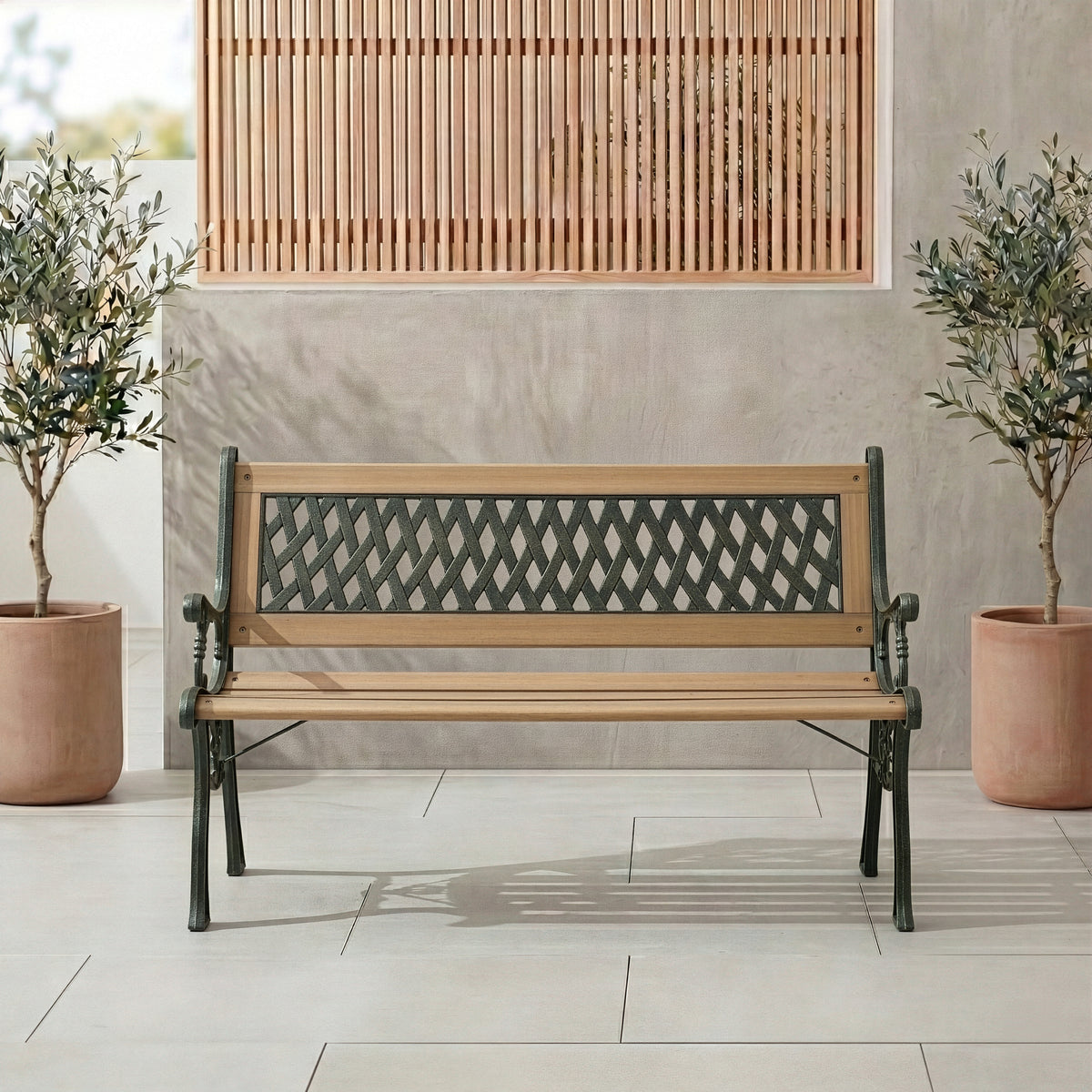 Garden Bench - Cross Style
