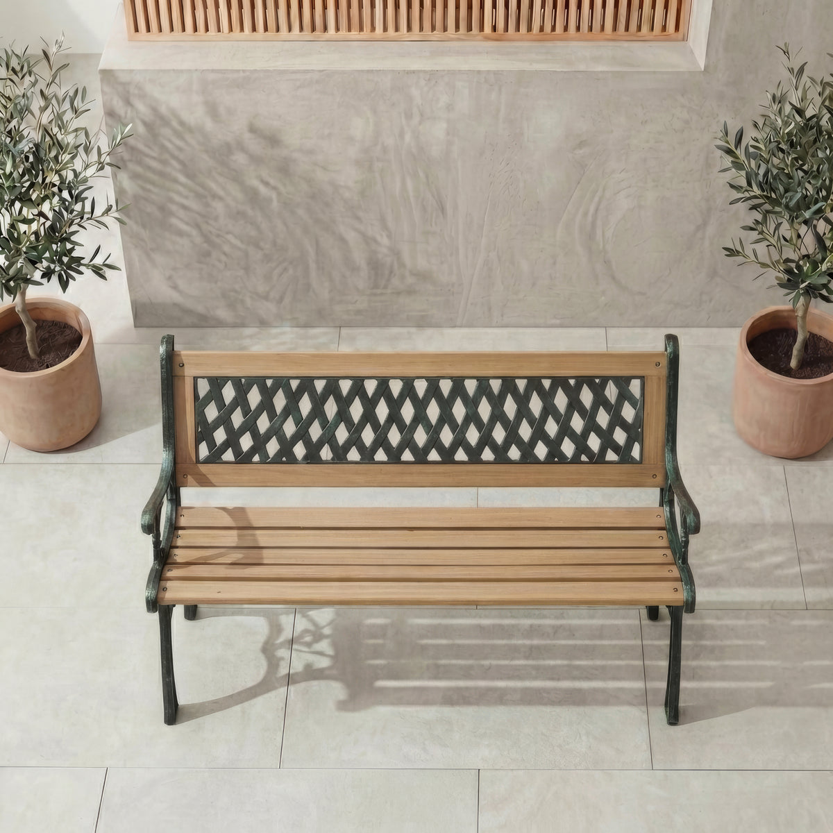 Garden Bench - Cross Style