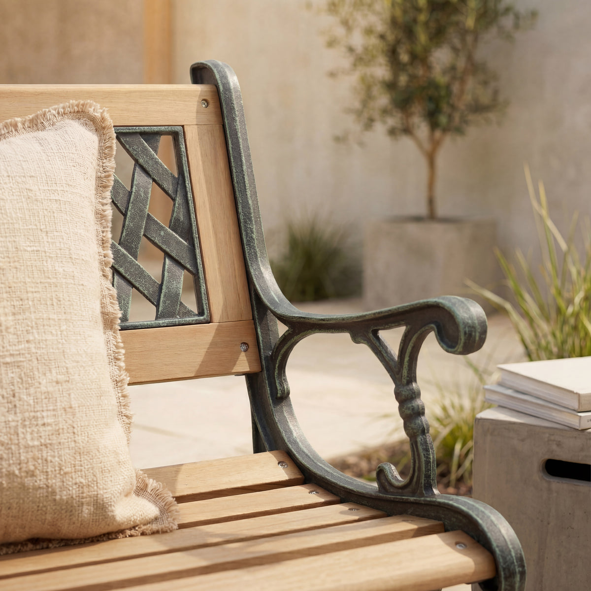 Garden Bench - Twin Cross Style