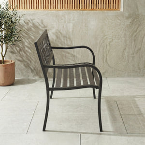 Steel Garden Bench - Tulip
