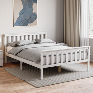 Milan Wooden Bed, High Foot