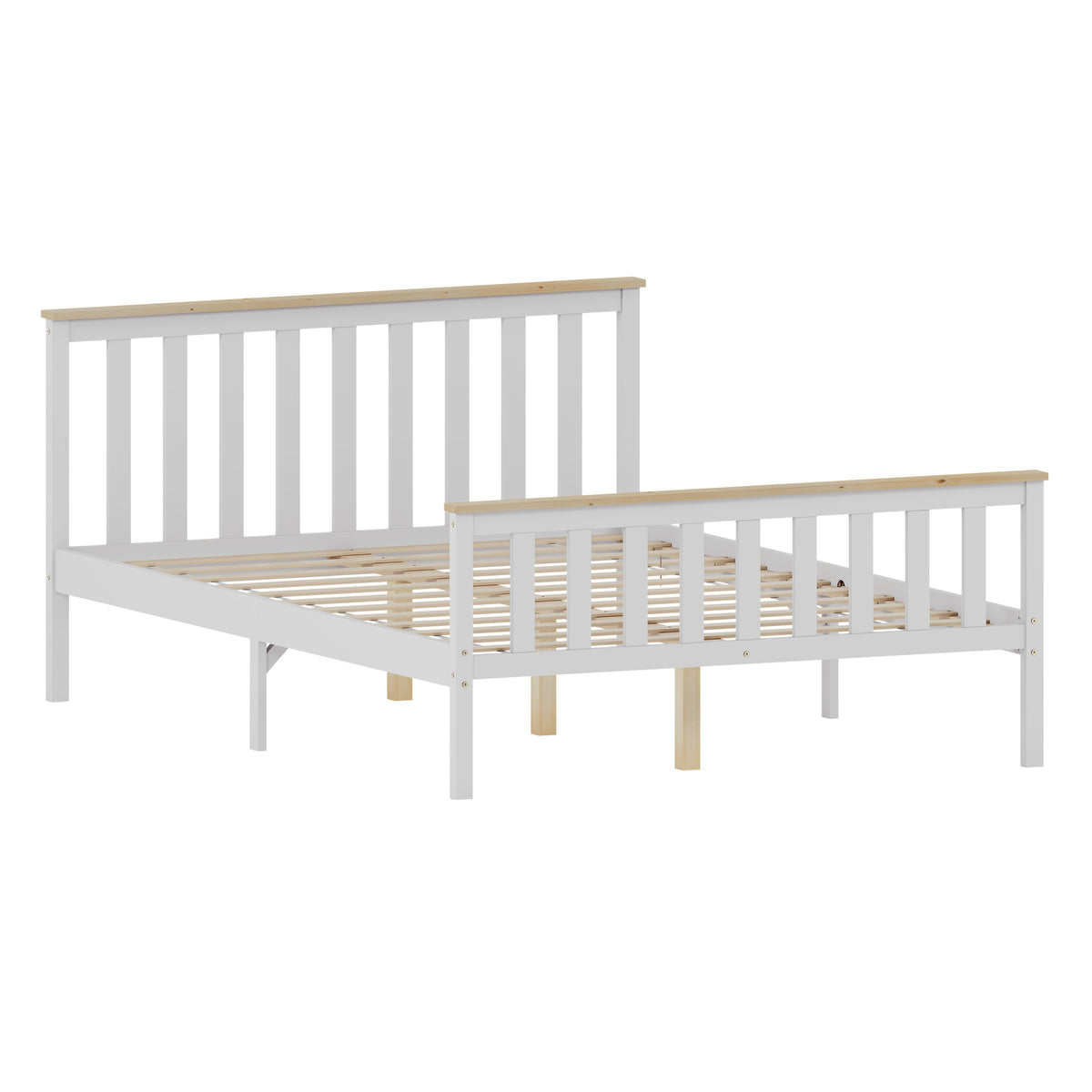 Milan Wooden Bed, High Foot