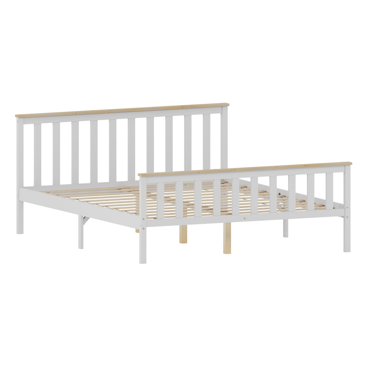 Milan Wooden Bed, High Foot