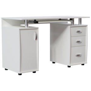 Otley 3-Drawer 1-Door Computer Desk, White