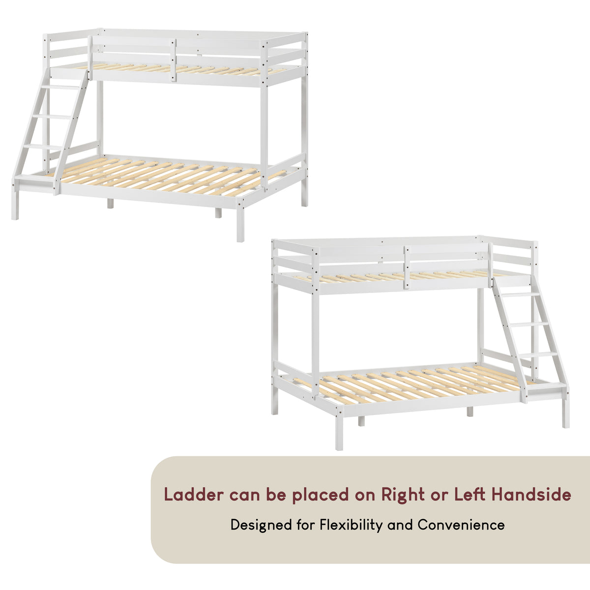 Sydney Triple Sleeper Bunk Bed - White