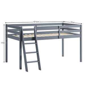 Sydney High Bunk Single - Grey