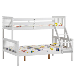 Milan Triple Sleeper Bunk Bed - White