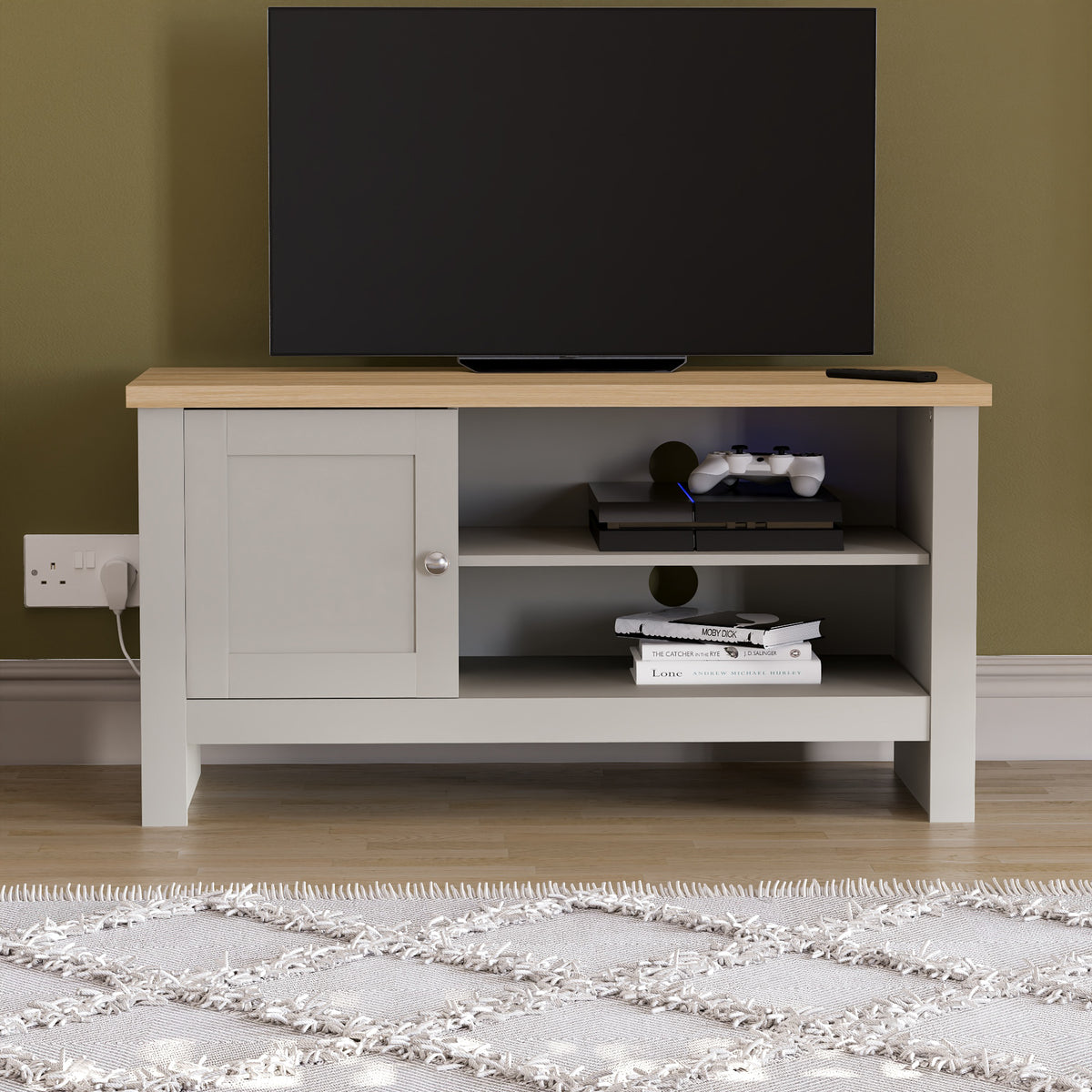 Arlington 1-Door TV Unit - Grey