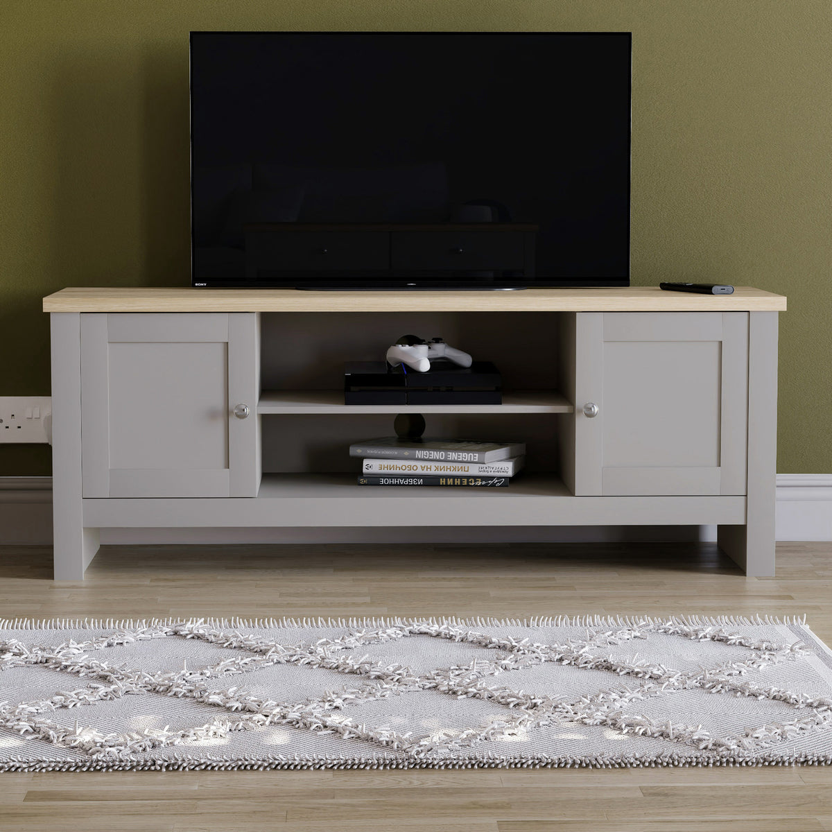 Arlington 2-Door TV Unit - Grey