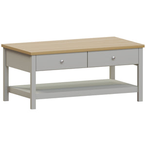Arlington 2-Drawer Coffee Table - Grey