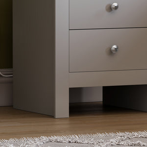 Arlington 2-Drawer Bedside Chest - Grey