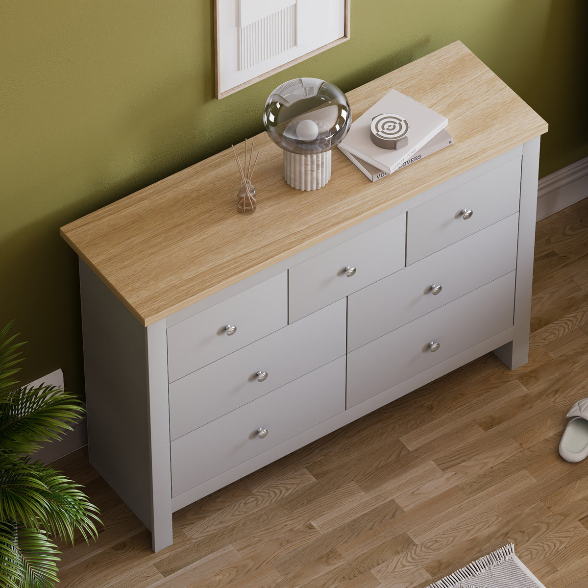 Arlington 7-Drawer Chest - Grey