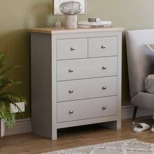 Arlington 5-Drawer Chest - Grey
