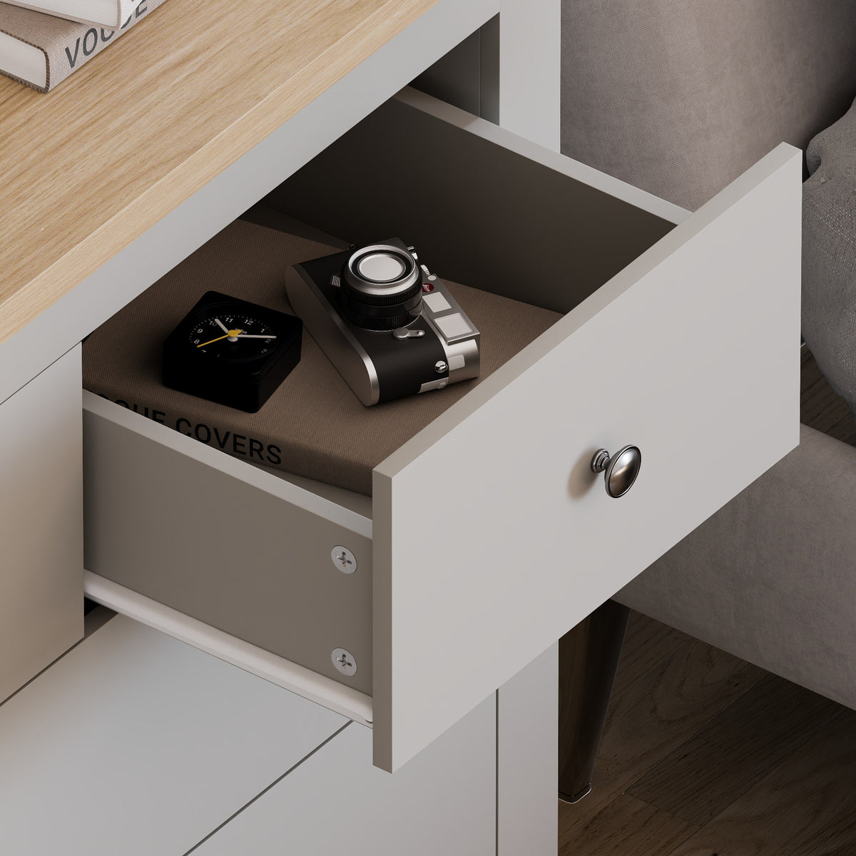 Arlington 5-Drawer Chest - Grey