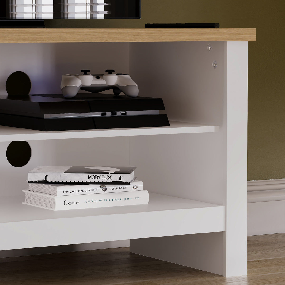 Arlington 1-Door TV Unit - White