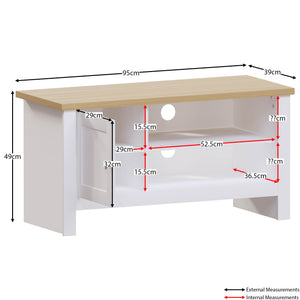Arlington 1-Door TV Unit - White