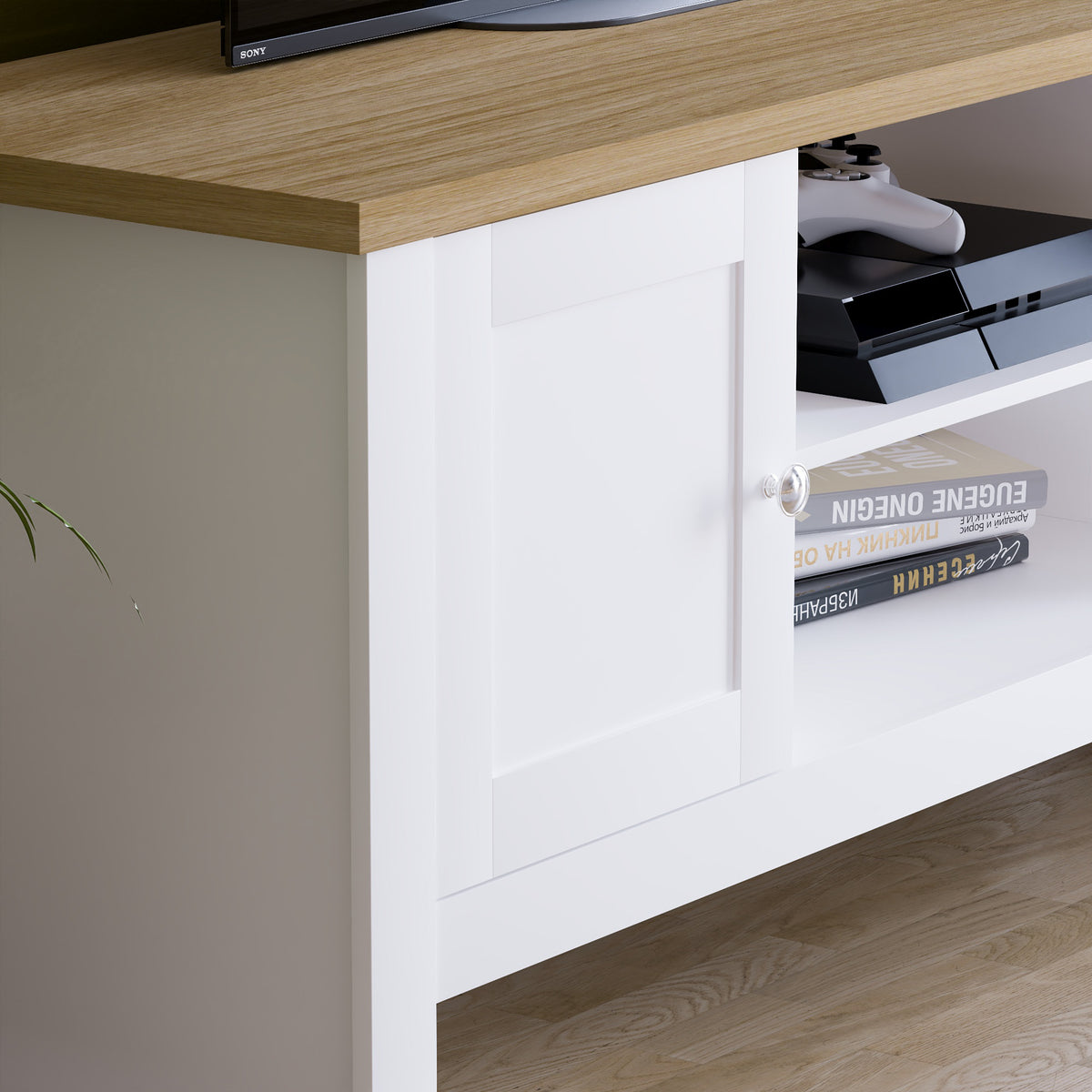Arlington 2-Door TV Unit - White