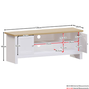 Arlington 2-Door TV Unit - White