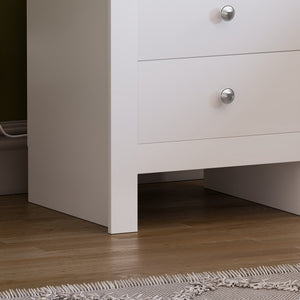 Arlington 2-Drawer Bedside Chest - White