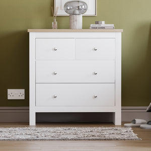 Arlington 4-Drawer Chest - White