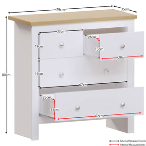 Arlington 4-Drawer Chest - White