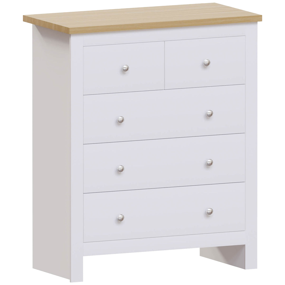 Arlington 5-Drawer Chest - White