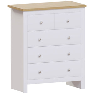 Arlington 5-Drawer Chest - White
