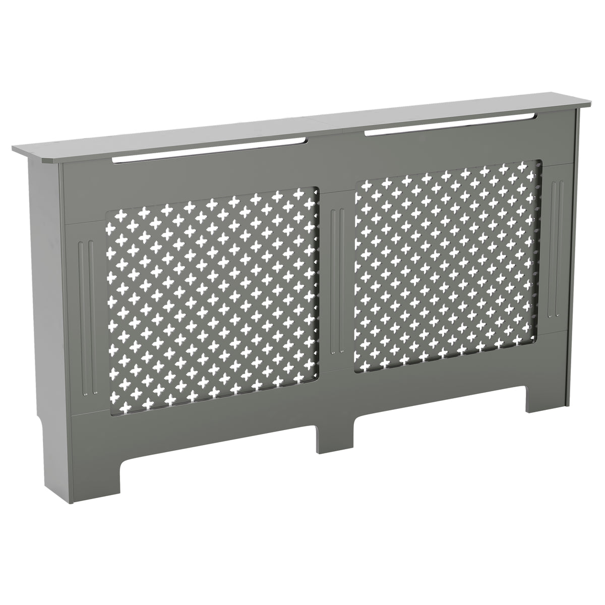 Oxford Radiator Cover - Grey, Large, Modern Design
